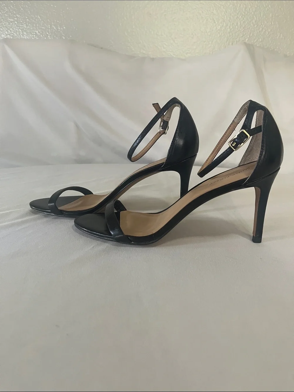Banana Republic Black Ankle-Strap Stiletto Heels